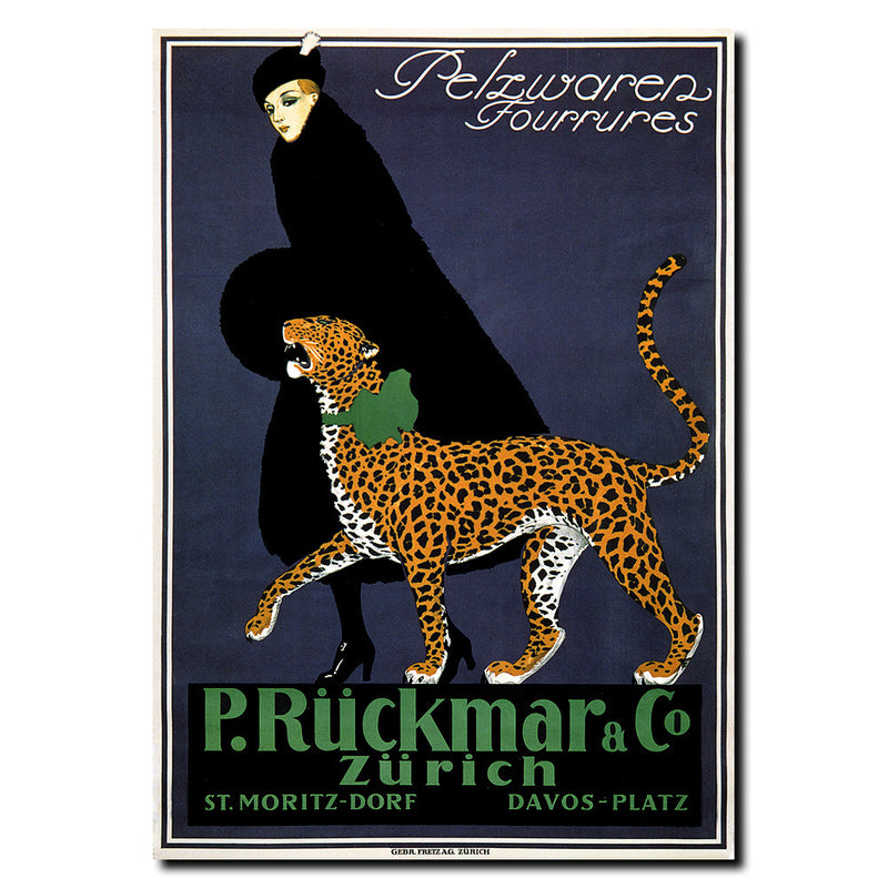 Vintage P. Ruckmar & Co. by Ernest Montout Wrapped Wrapped Canvas Wall Art