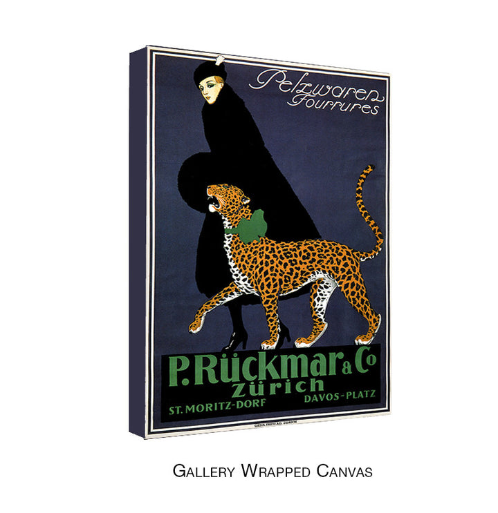 Vintage P. Ruckmar & Co. by Ernest Montout Wrapped Wrapped Canvas Wall Art