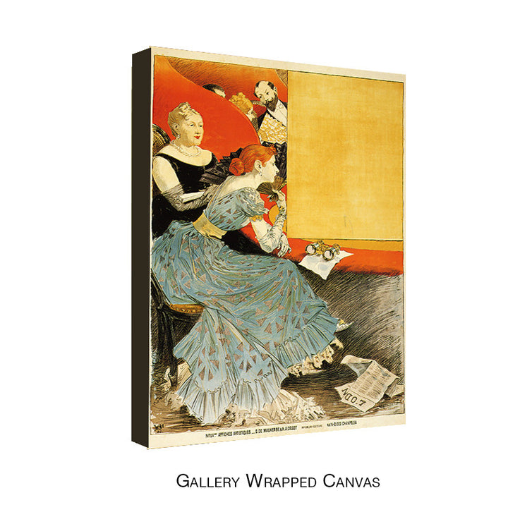 Vintage L'Odeon by Eugene Grasset Wrapped Wrapped Canvas Wall Art