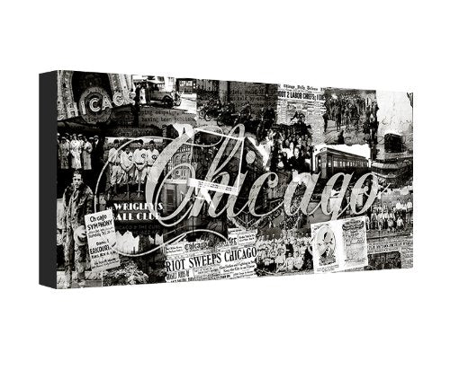 'Chicago' Wrapped Canvas Wall Art