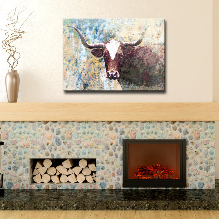 'Long Horns' Wall Art