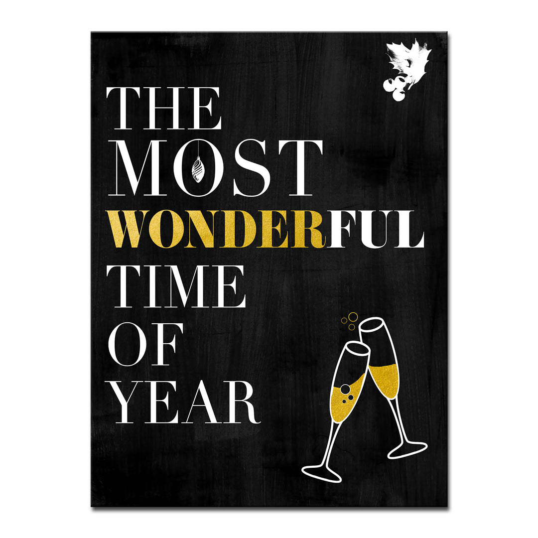 'Time of Year'  Christmas Textual Wall Art