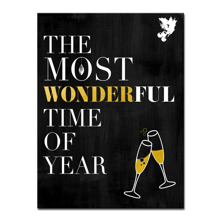 'Time of Year'  Christmas Textual Wall Art