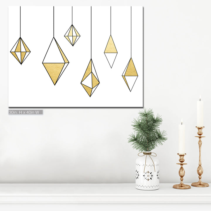 'Glam Dangles'  Christmas Wall Art
