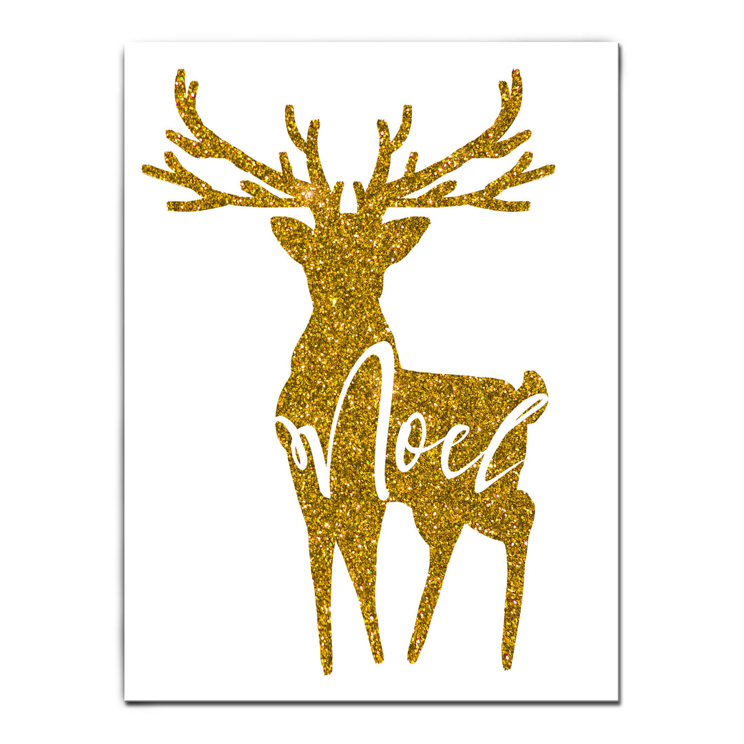 'Glam Noel'  Christmas Textual Wall Art