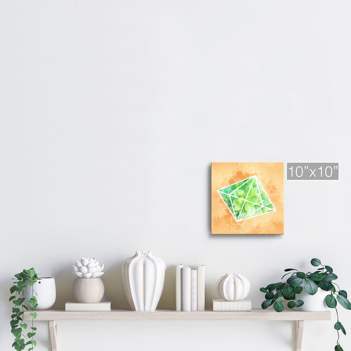 'Crystal Terrarium'  Succulent Wall Art