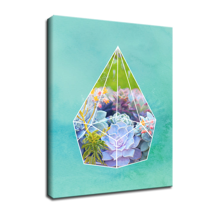'Terrarium Bloom'  Succulent Wall Art