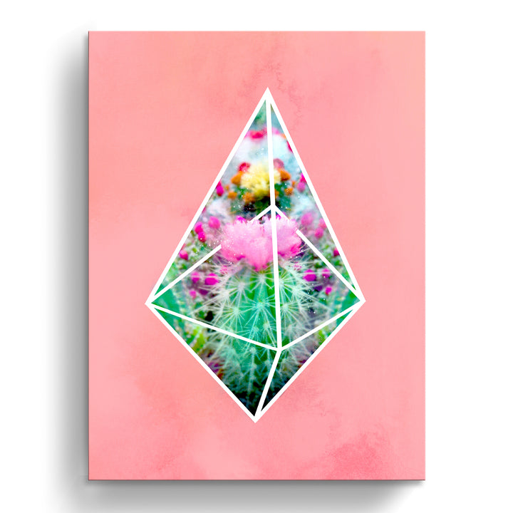 'Terrarium Pink'  Succulent Wall Art