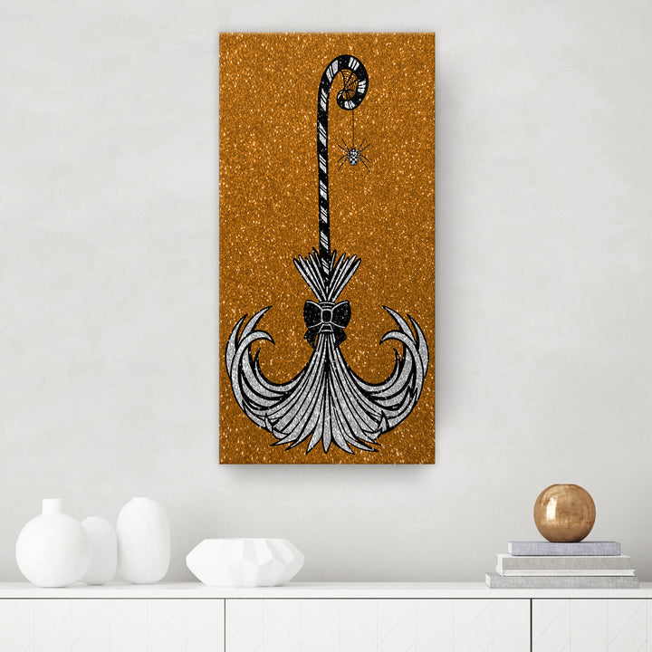 'Glam Broomstick I' Halloween  Wall Art