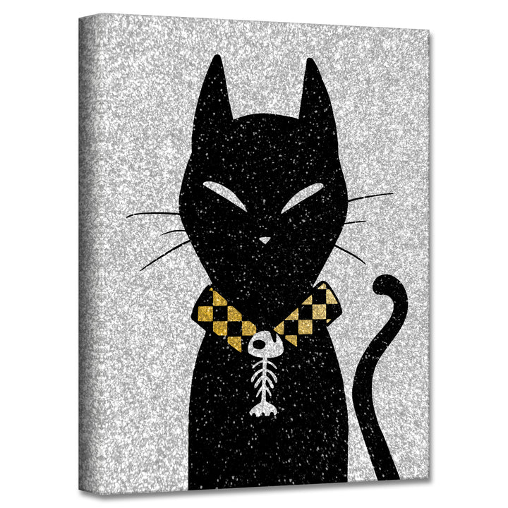 'Glamoween Kitty I' Halloween  Wall Art