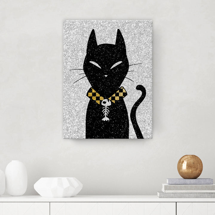 'Glamoween Kitty I' Halloween  Wall Art