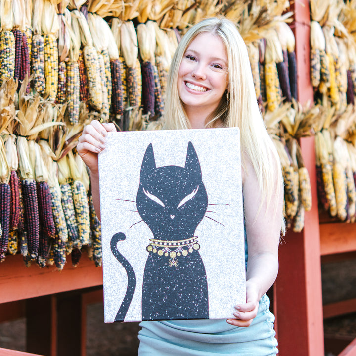 'Glamoween Kitty II' Halloween  Wall Art
