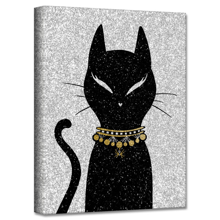 'Glamoween Kitty II' Halloween  Wall Art
