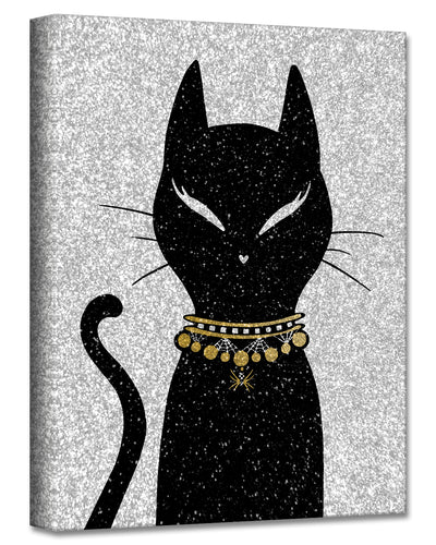 'Glamoween Kitty No. 2' Halloween  Wall Art