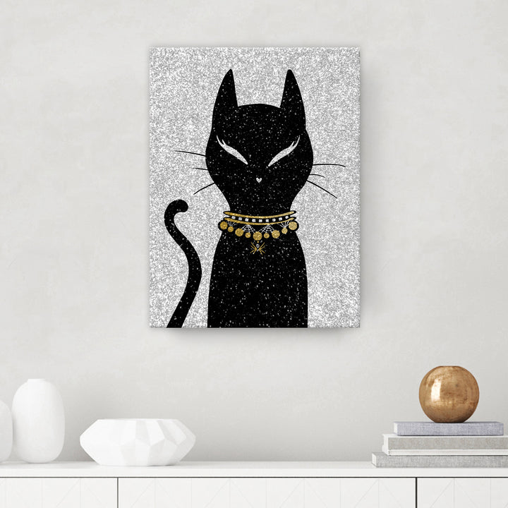 'Glamoween Kitty II' Halloween  Wall Art