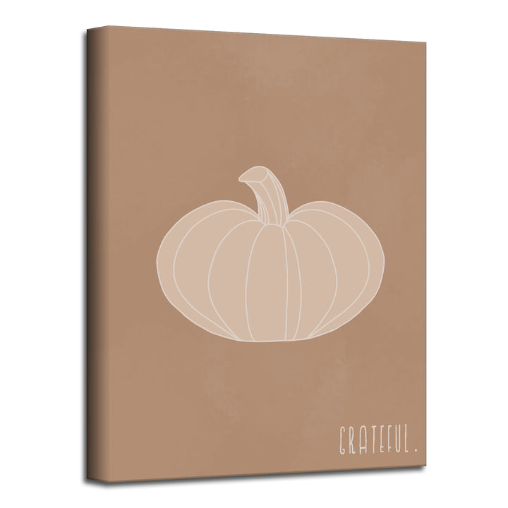 'Minimal Pumpkin III' Fall  Wall Art
