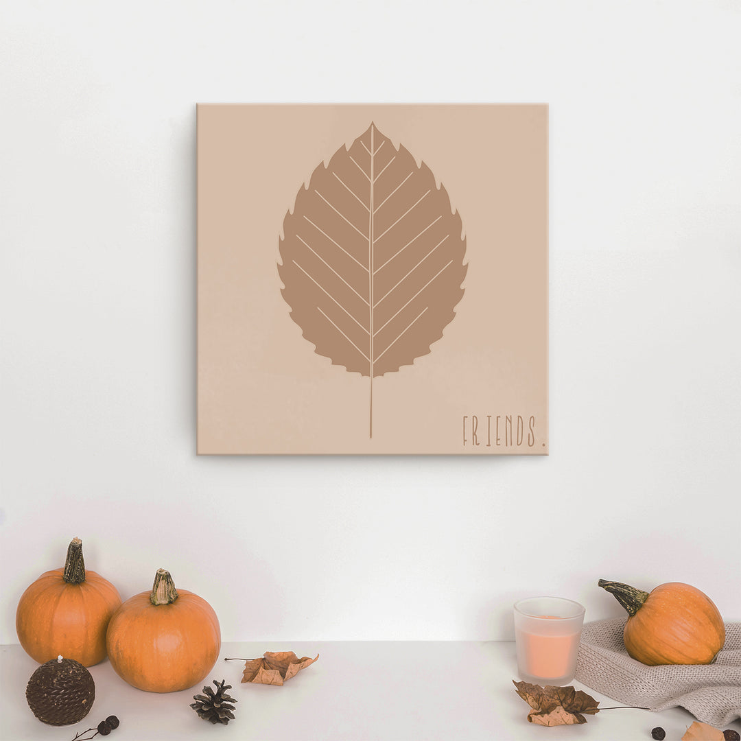 'Minimal Leaf II' Fall  Wall Art