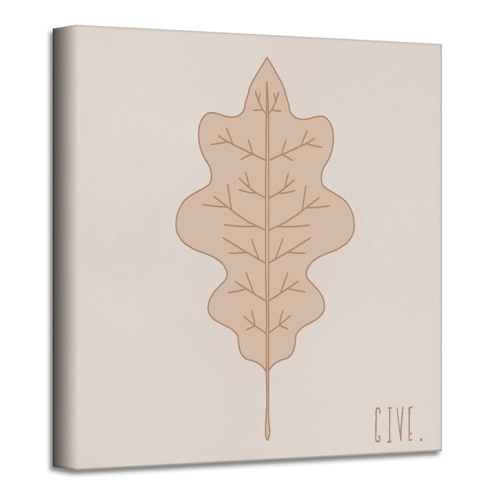 'Minimal Leaf III' Fall  Wall Art