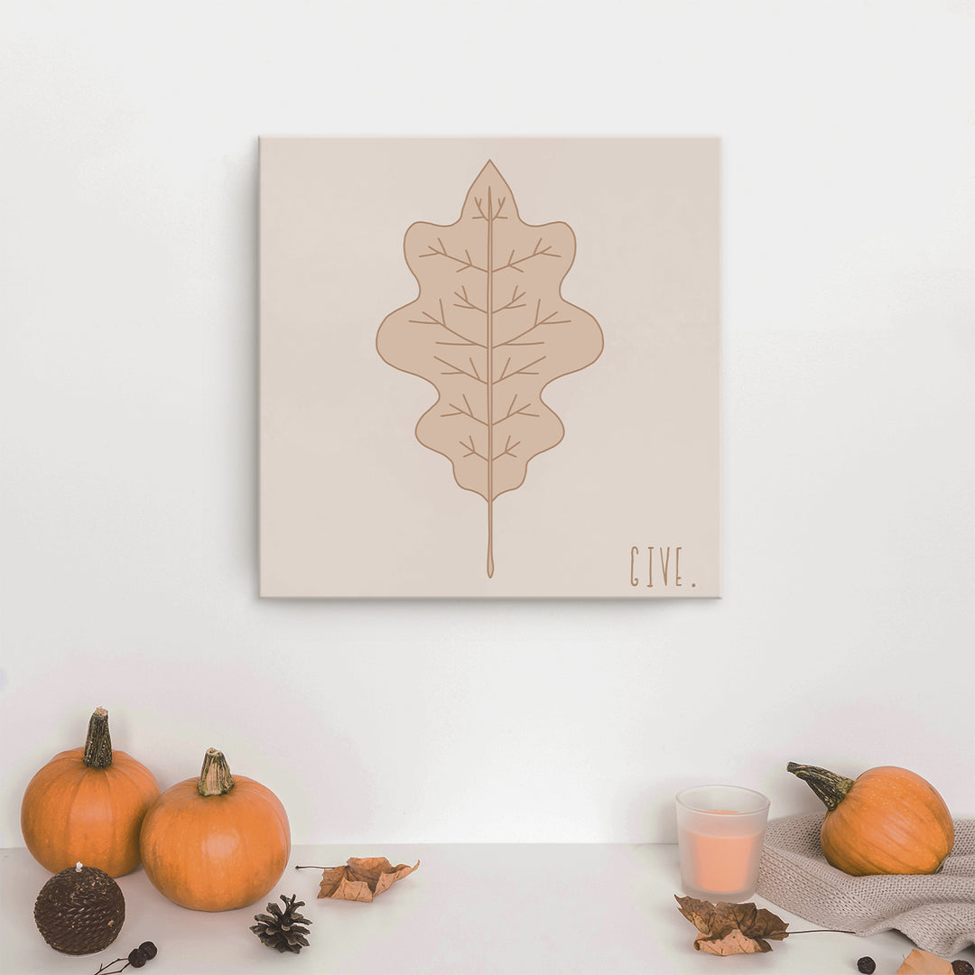'Minimal Leaf III' Fall  Wall Art