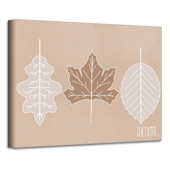 'Minimal Leaves' Fall  Wall Art