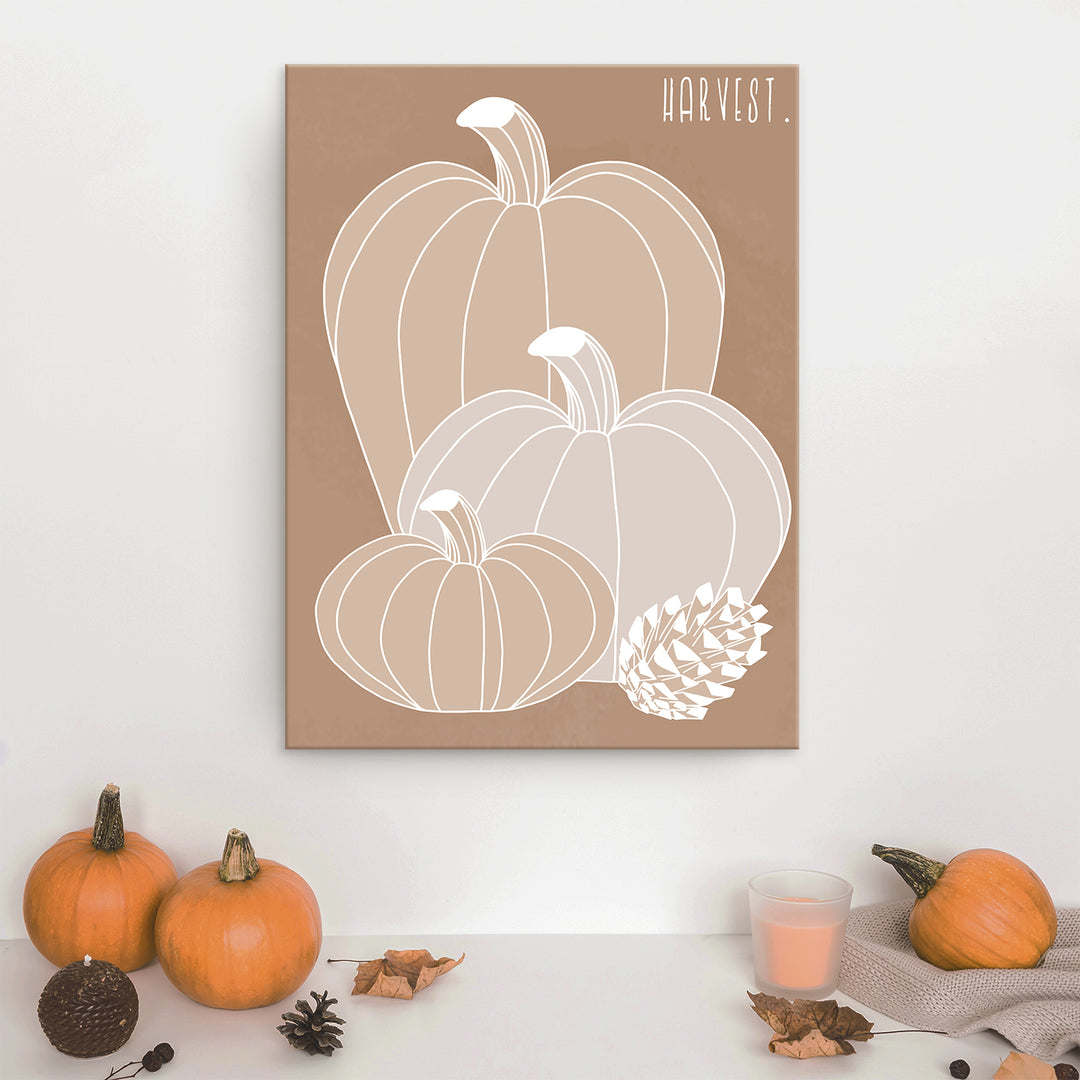 'Minimal Harvest I' Fall  Wall Art
