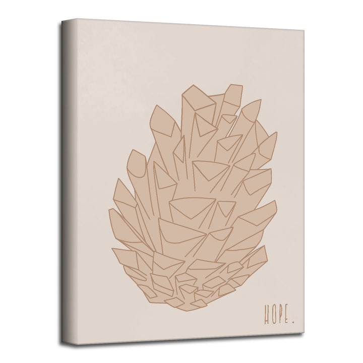 'Minimal Pinecone I' Fall  Wall Art