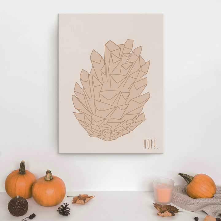 'Minimal Pinecone I' Fall  Wall Art