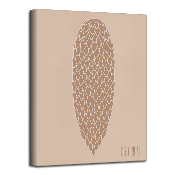 'Minimal Pinecone II' Fall  Wall Art