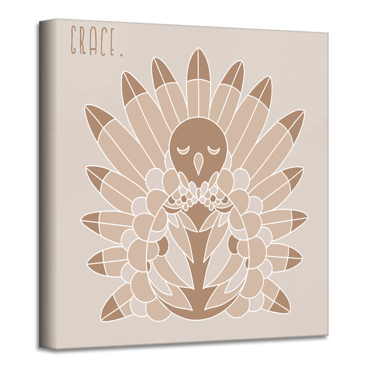 'Minimal Turkey I' Fall  Wall Art