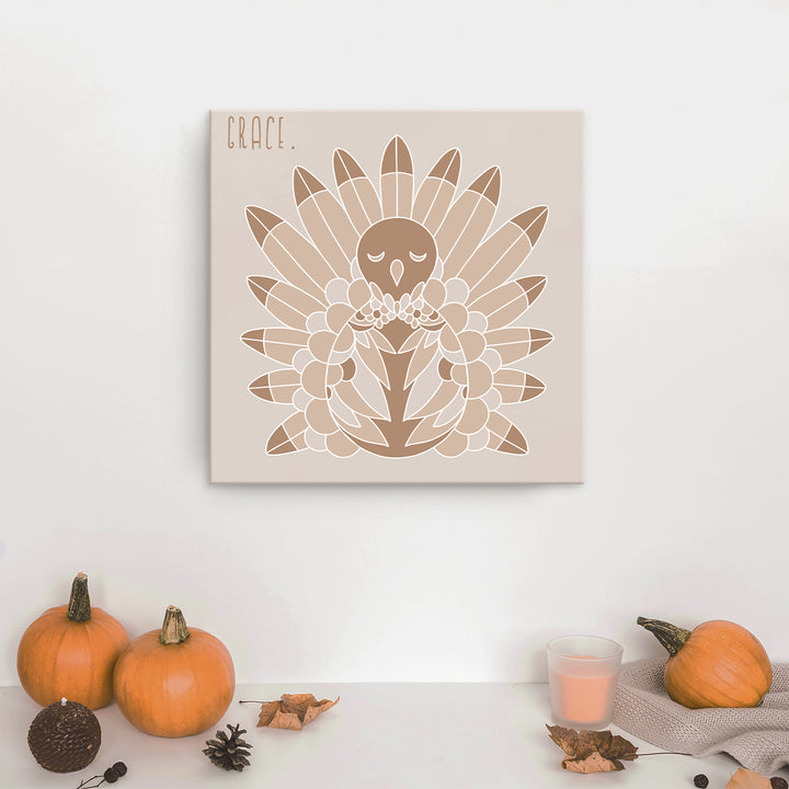 'Minimal Turkey I' Fall  Wall Art