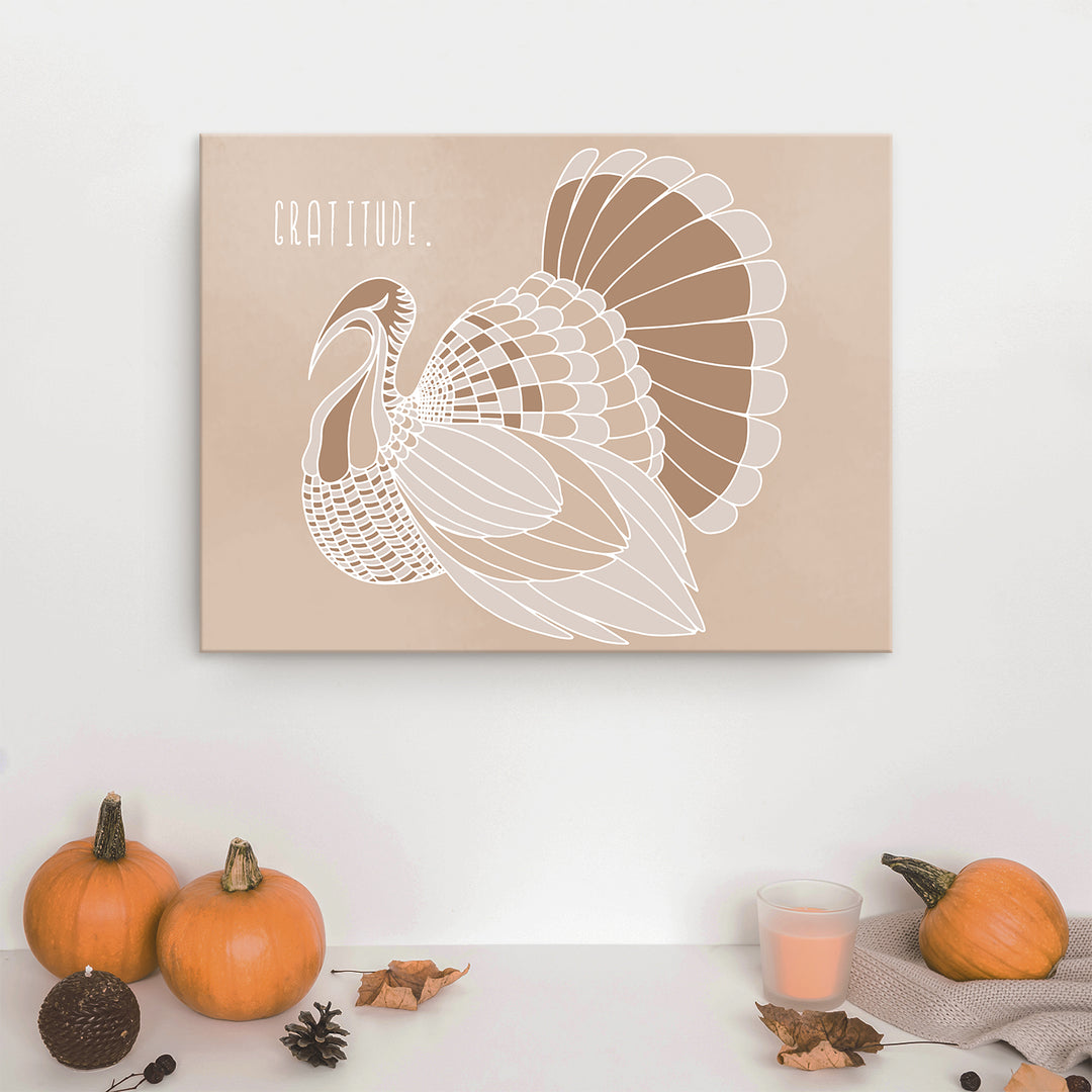 'Minimal Turkey II' Fall  Wall Art