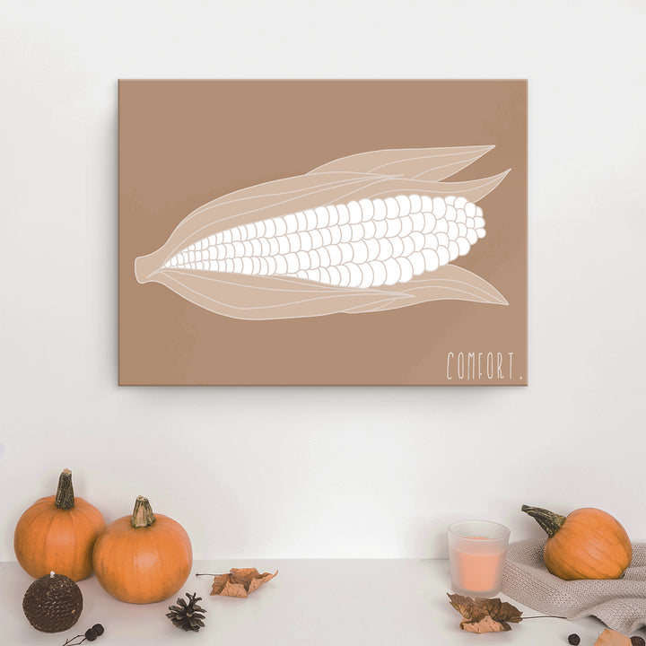 'Minimal Corn' Fall  Wall Art