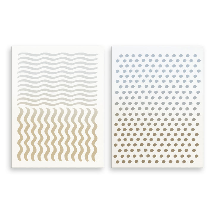 Abstract Neutral CLXIV' 2-Piece Wall Art