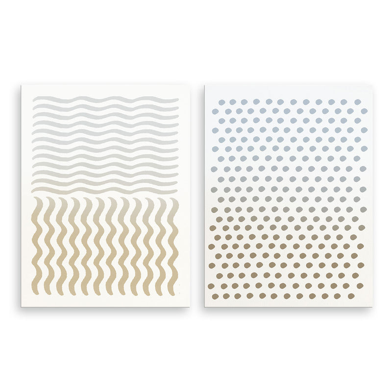 Abstract Neutral CLXIV' 2-Piece Wall Art