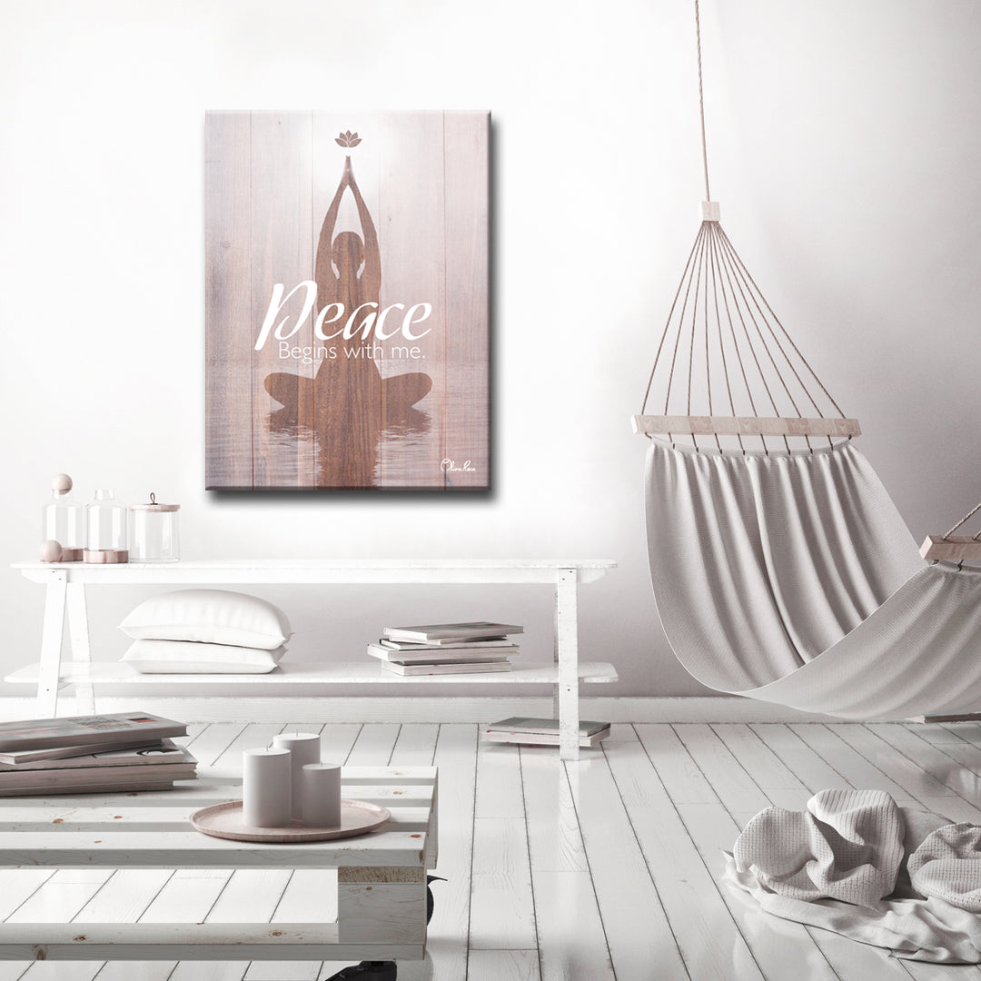 Peace Begins with Me' Inspirational Wall Art