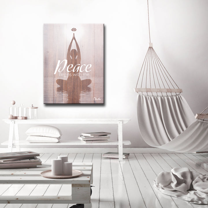 Peace Begins with Me' Inspirational Wall Art