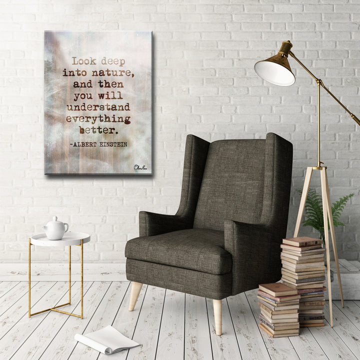 Einstein Quote' Inspirational Wall Art