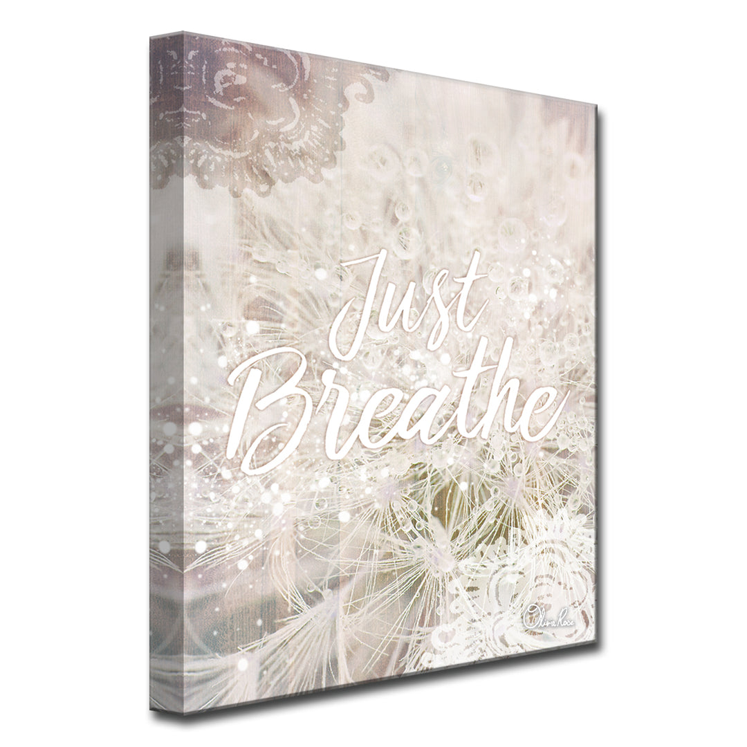 Just Breathe' Inspirational Wall Art