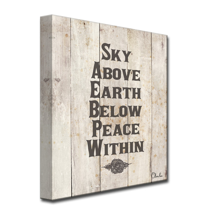 Sky Earth Peace' Inspirational Wall Art