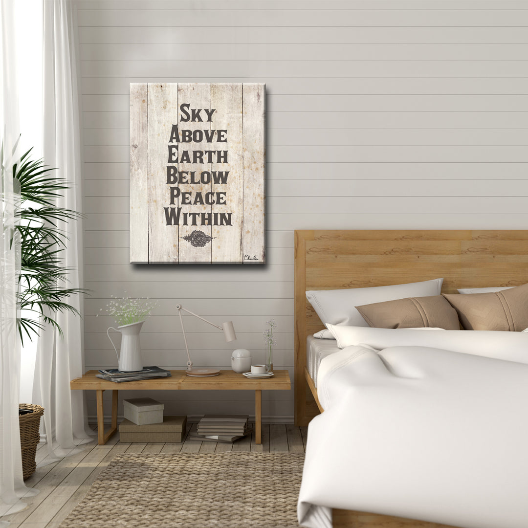 Sky Earth Peace' Inspirational Wall Art