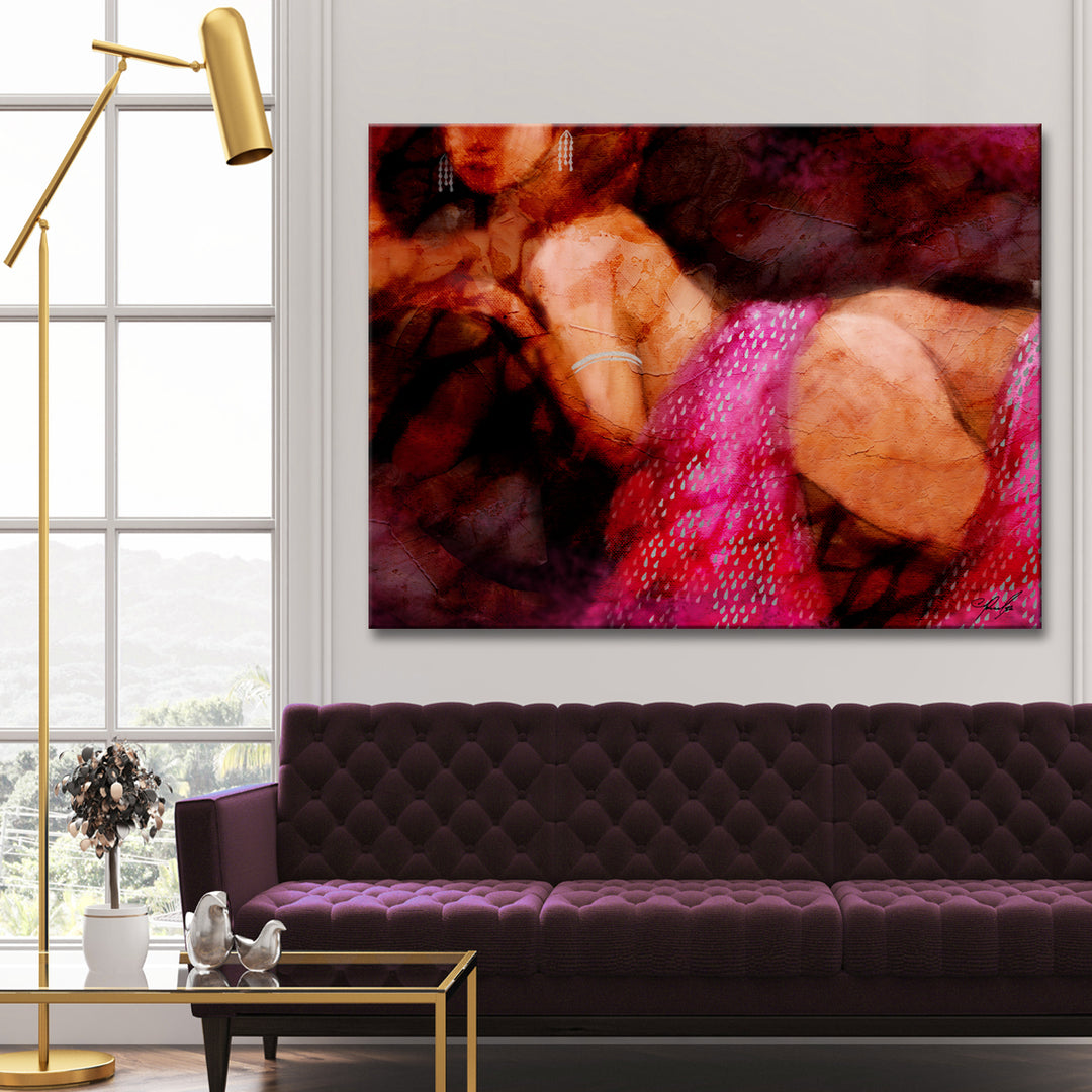 Nude July' Wrapped Canvas Wall Art