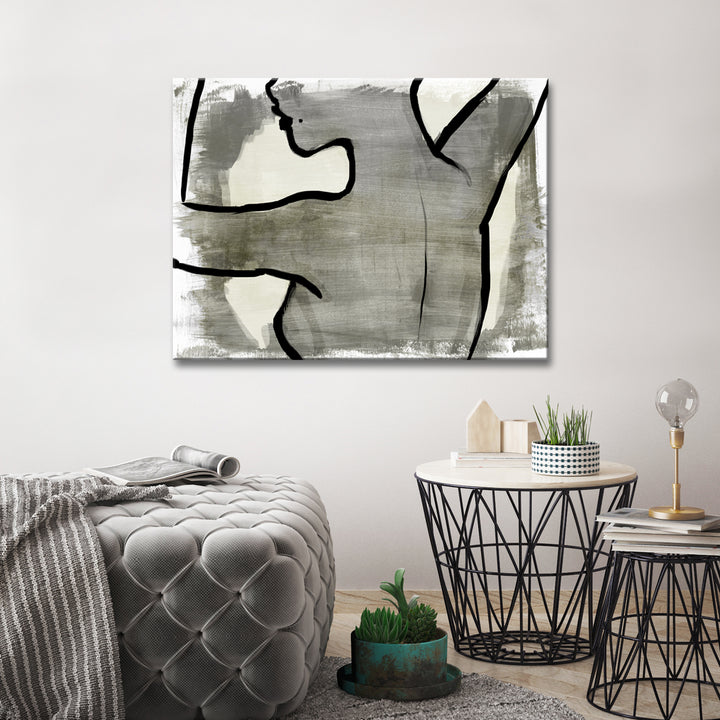 Nude Scribe I' Wrapped Canvas Wall Art