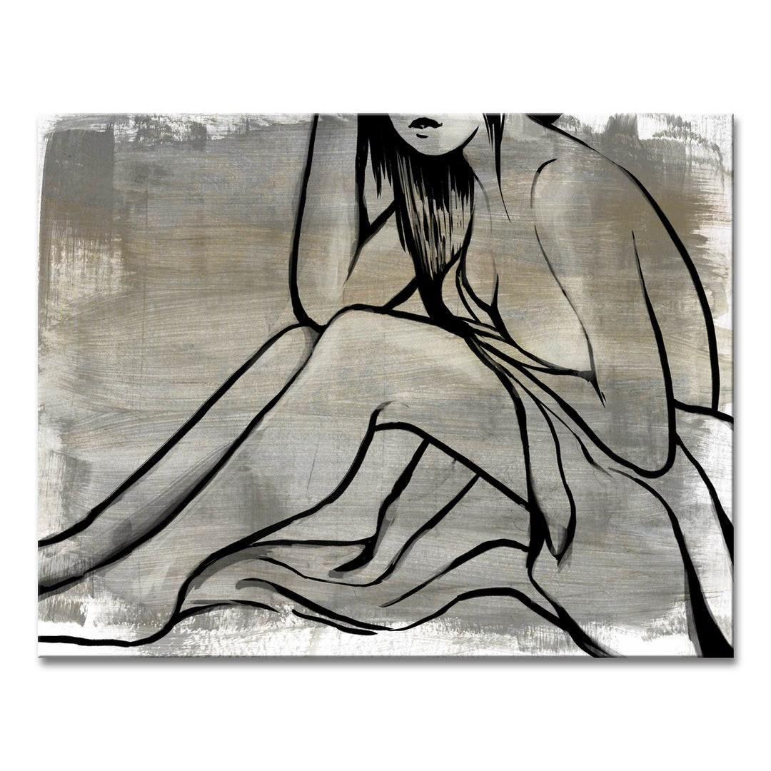 Nude Scribe II' Wrapped Canvas Wall Art