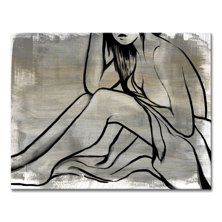 Nude Scribe II' Wrapped Canvas Wall Art