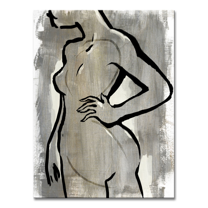 Nude Scribe III' Wrapped Canvas Wall Art