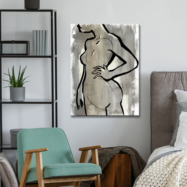 Nude Scribe III' Wrapped Canvas Wall Art