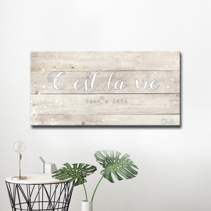 'La Vie' Inspirational Canvas Art