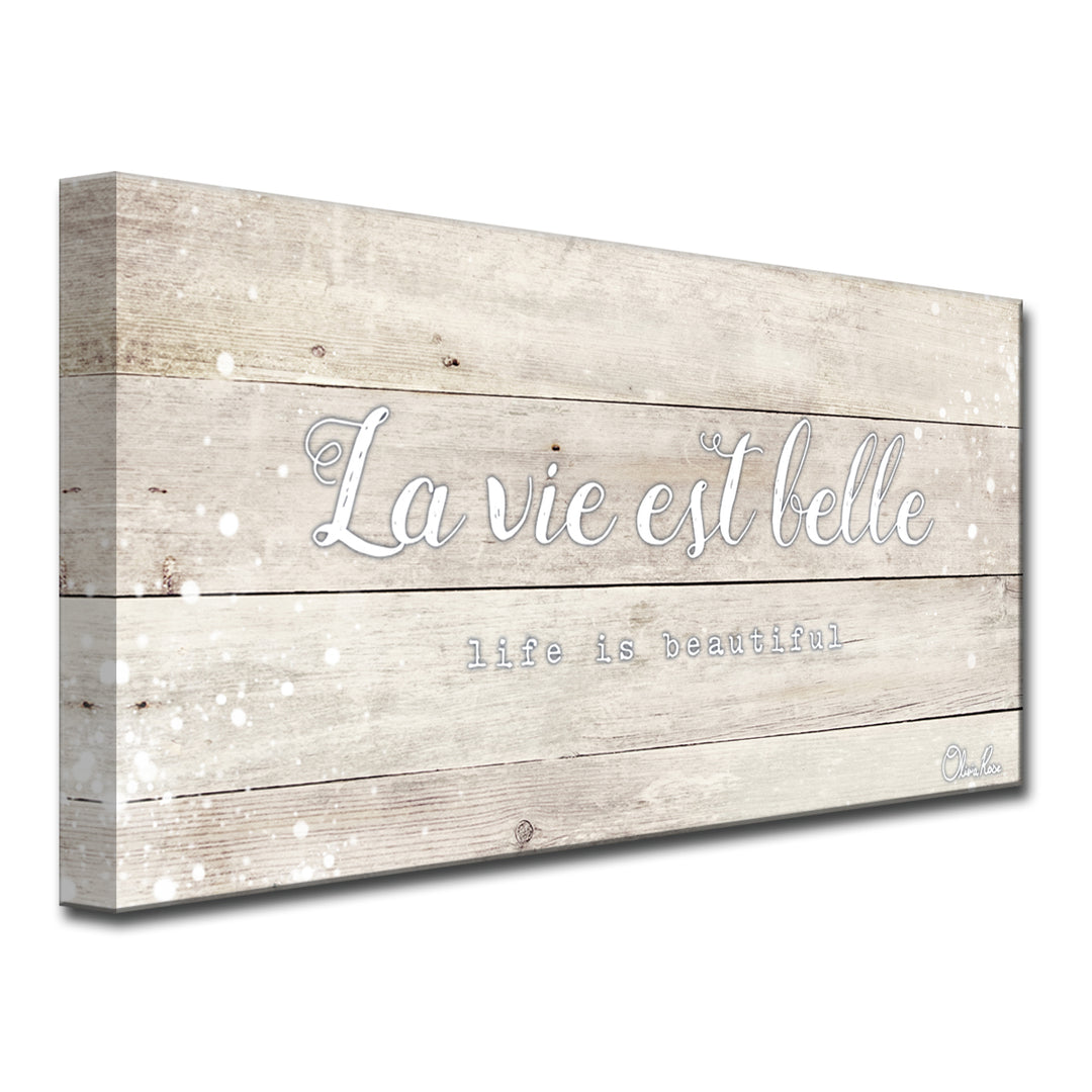 'Life Beautiful' Inspirational Canvas Art