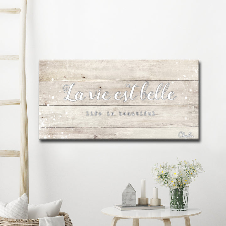 'Life Beautiful' Inspirational Canvas Art