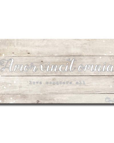 'Love Conquers' Inspirational Canvas Art